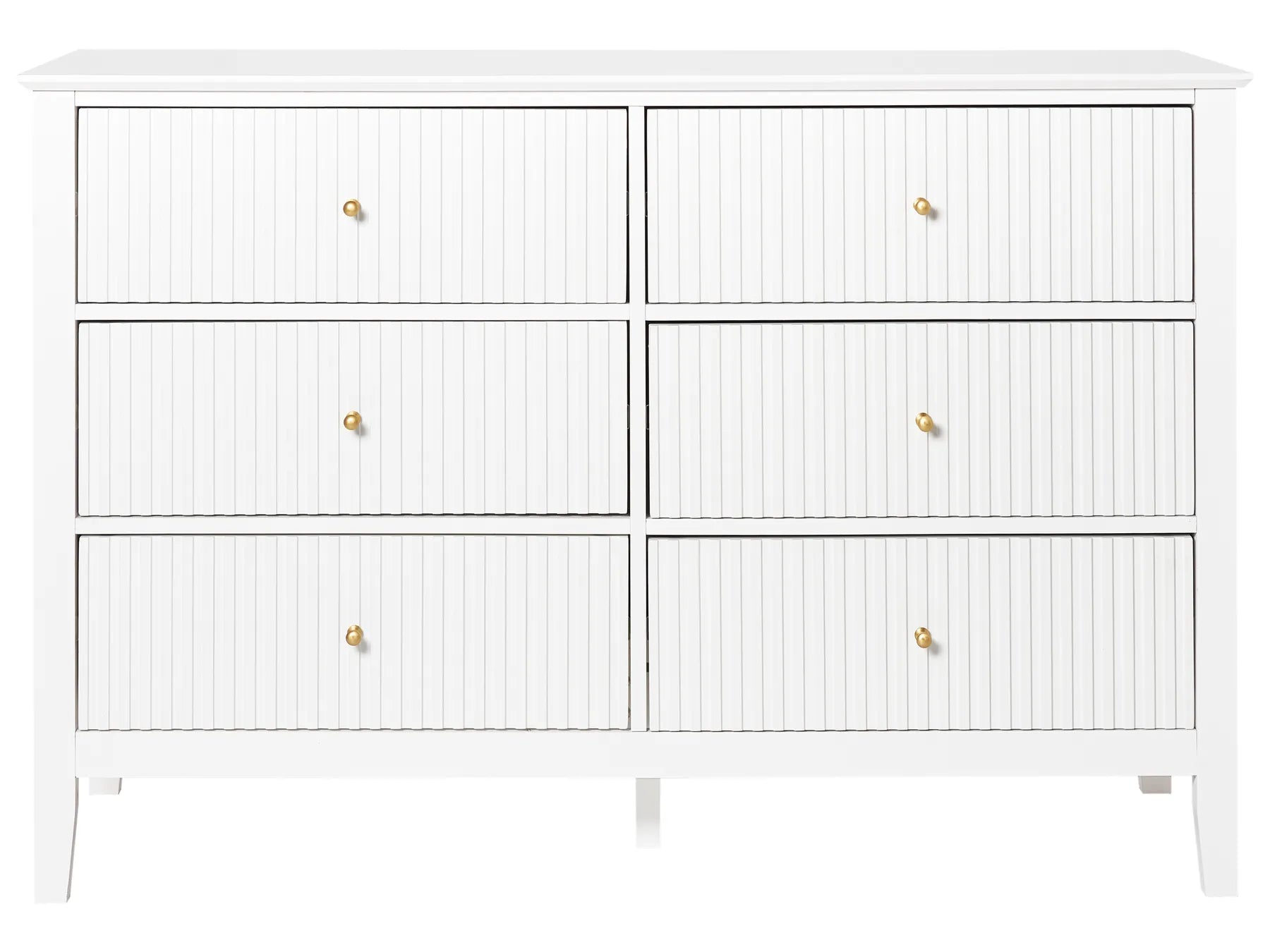 6 Drawer Chest ASSISI White