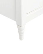 2 Drawer Bedside Table SHILLINGTON Pine Wood White