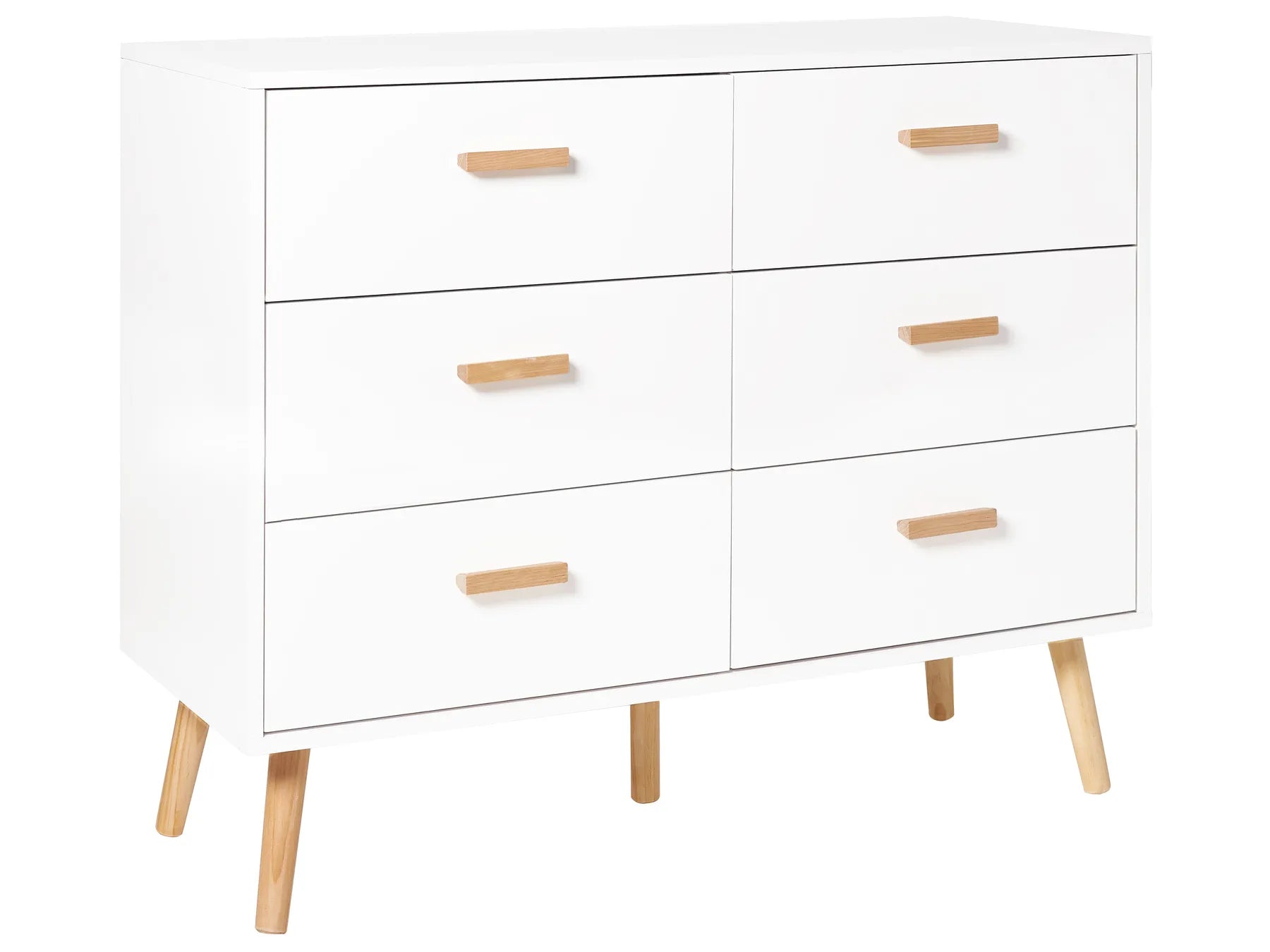 6 Drawer Chest NEWARK White