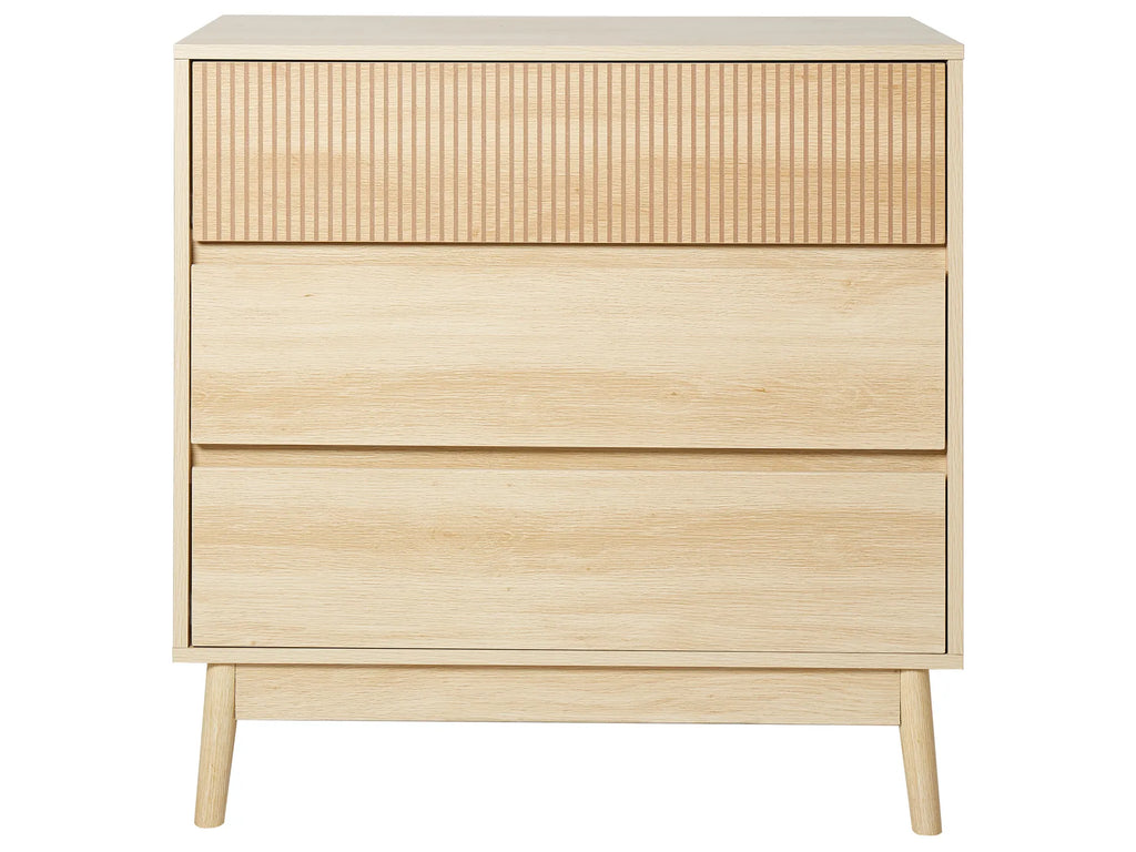 3 Drawer Chest WALES Light Brown