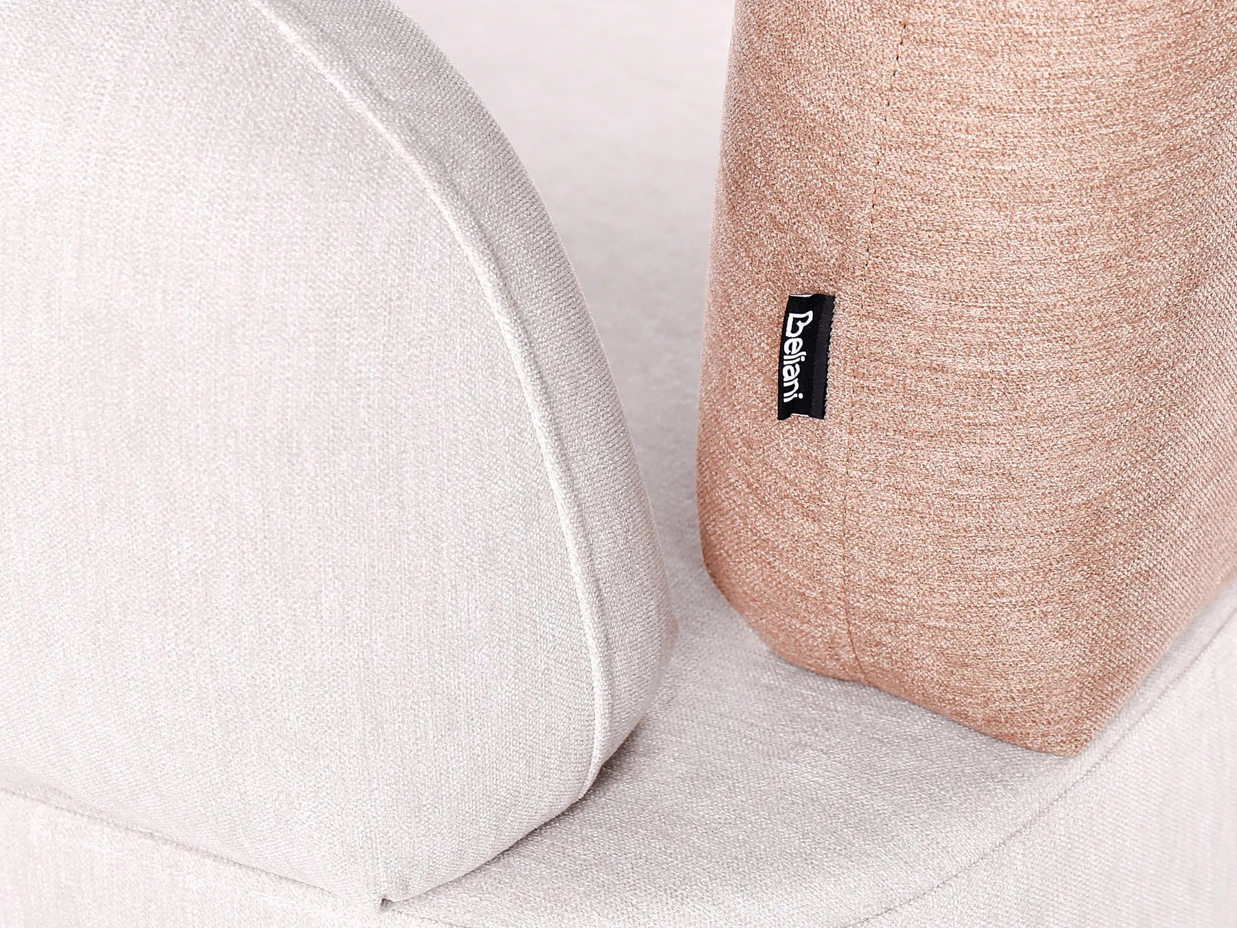 Right-Hand Chaise Lounge ARCEY Fabric Brown