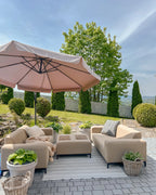 Ottoman ROVIGO Fabric Beige