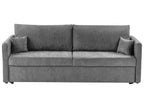 Sofa Bed 3 Seater BLEIK Fabric Light Grey with Storage