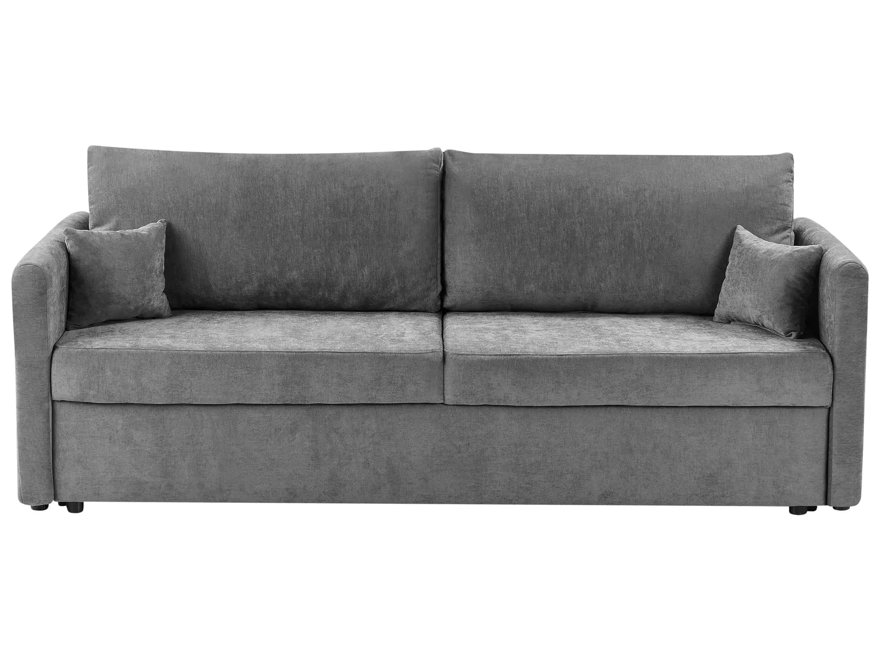 Sofa Bed 3 Seater BLEIK Fabric Light Grey with Storage