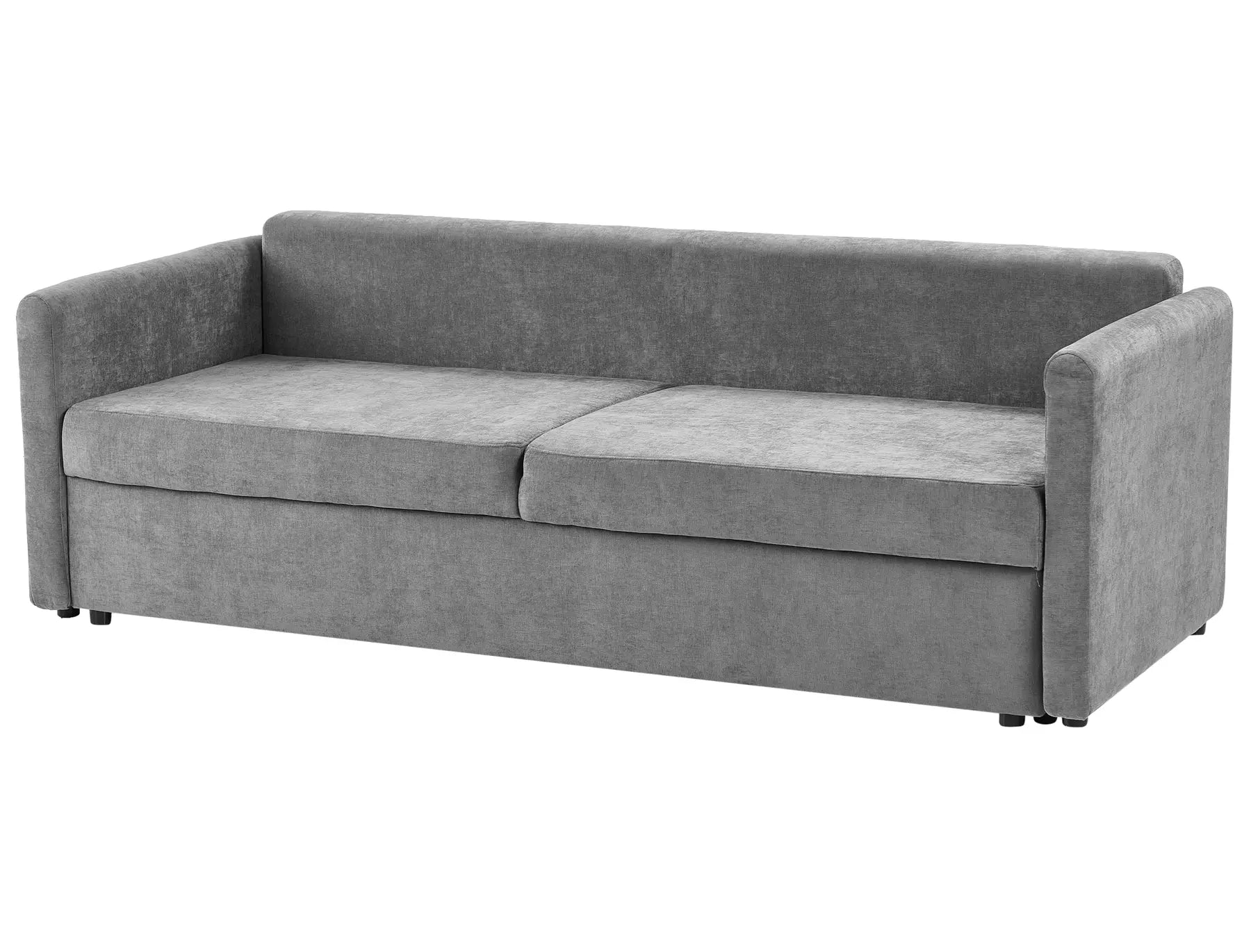 Sofa Bed 3 Seater BLEIK Fabric Light Grey with Storage