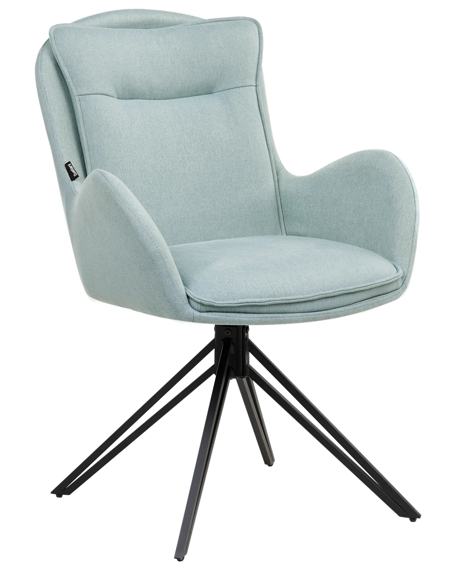 Set of 2 Dining Chairs Swivel AVELAR Mint Green