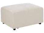 Ottoman KOHLO Fabric Light Beige