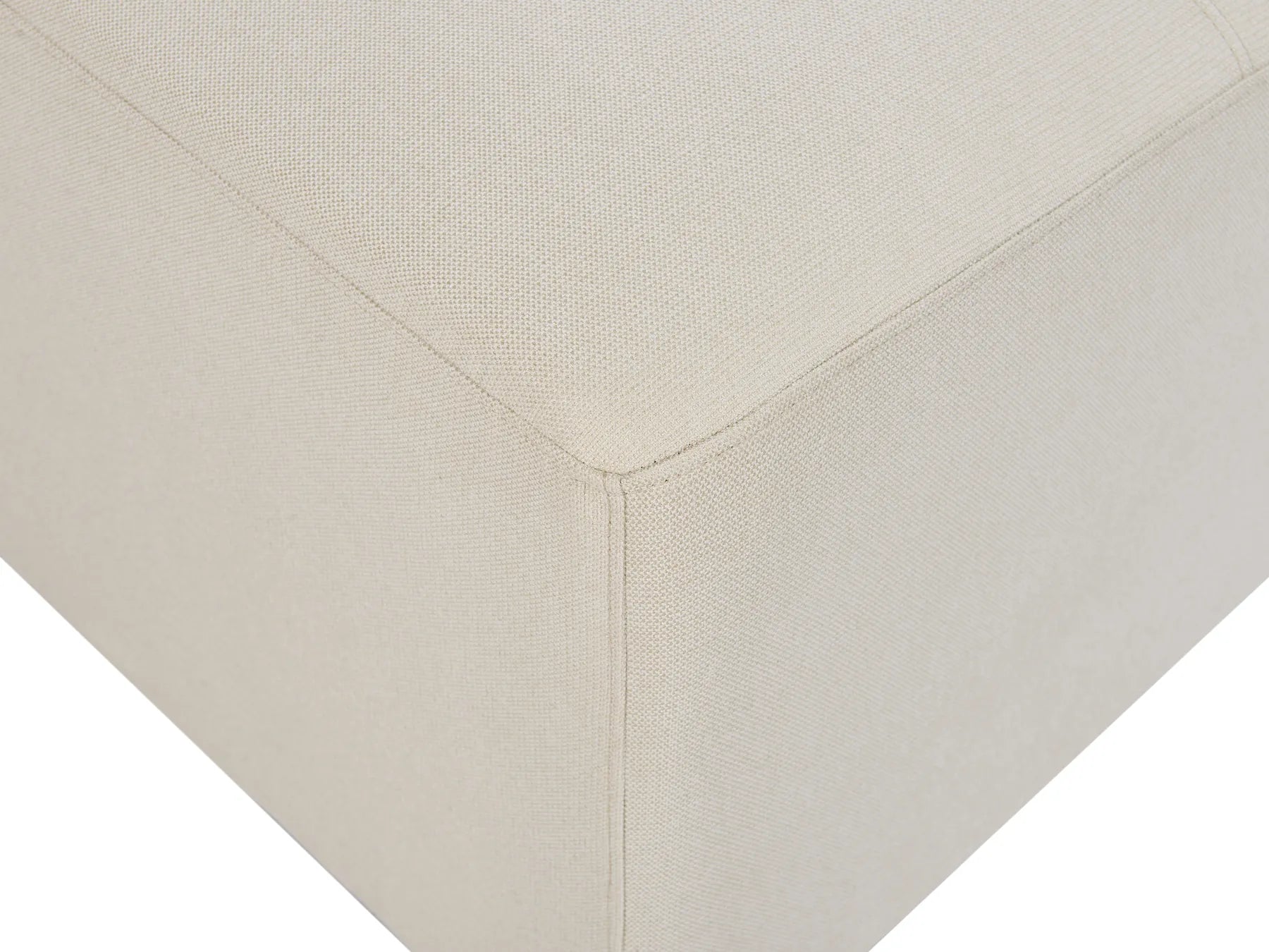 Ottoman KOHLO Fabric Light Beige