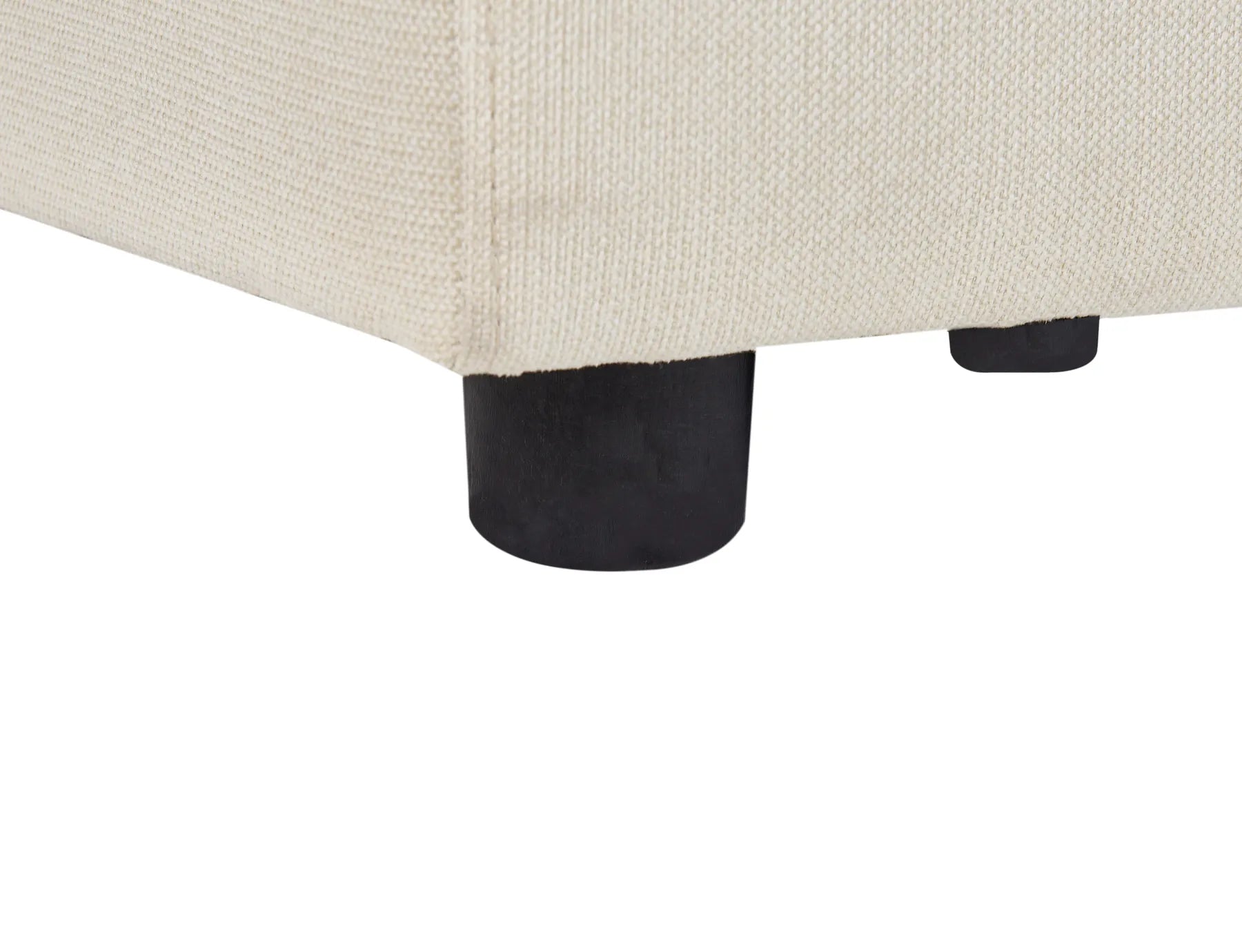 Ottoman KOHLO Fabric Light Beige