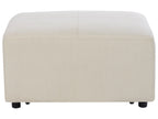 Corner Sofa 4 Seater KOHLO Fabric Light Beige with Ottoman Left Hand