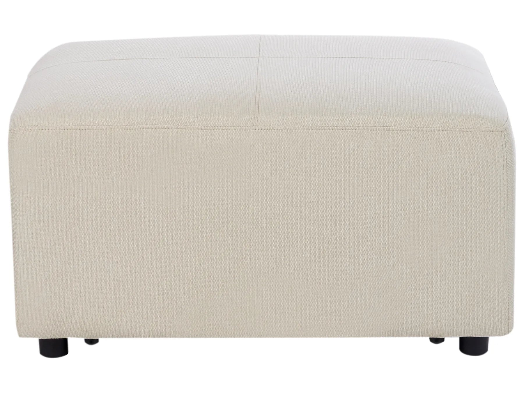 Corner Sofa 4 Seater KOHLO Fabric Light Beige with Ottoman Left Hand