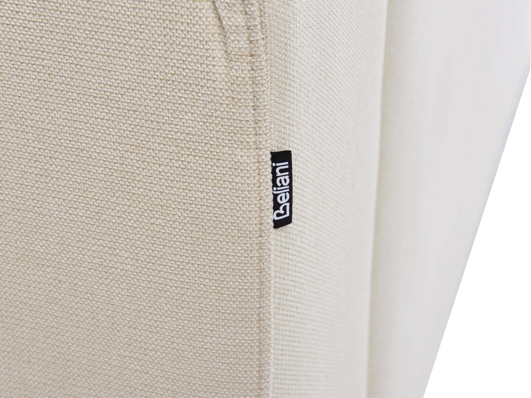 Corner Sofa 4 Seater KOHLO Fabric Light Beige with Ottoman Left Hand