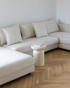 Corner Sofa 5 Seater LILVIKEN Fabric Light Beige