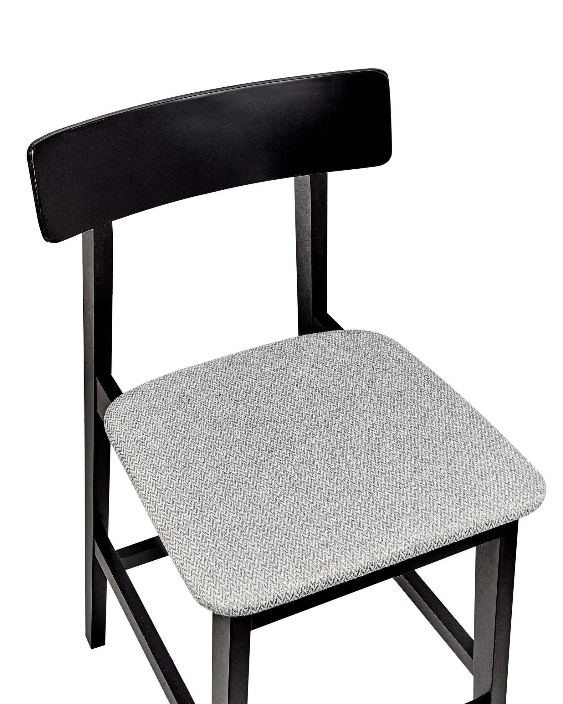 Set of 2 Bar Chairs ISANTI Wood Black/ Grey