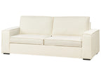 Sofa Bed 3 Seater VUOKATTI Boucle Off-White