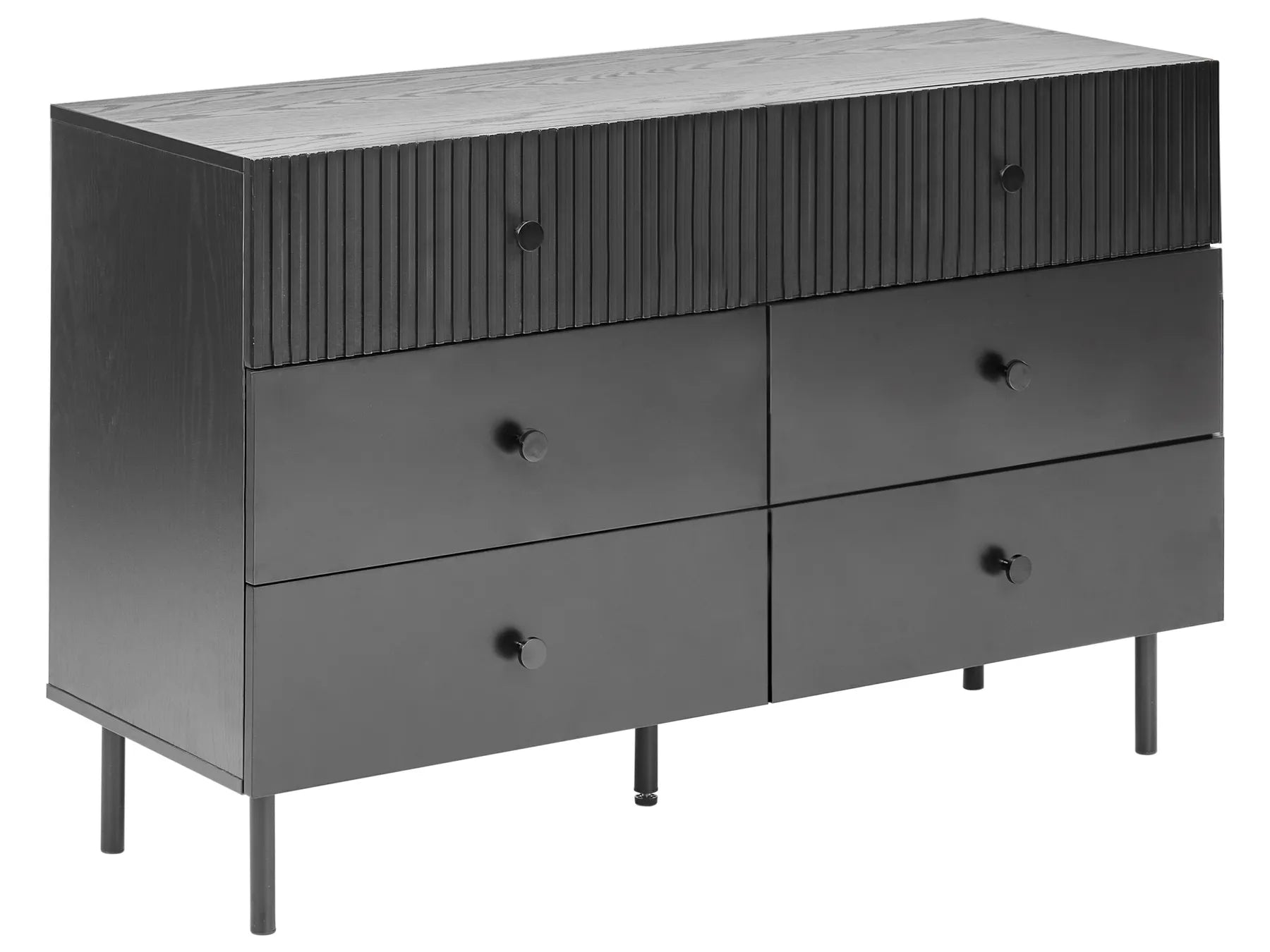 6 Drawer Chest COVENTRY Black
