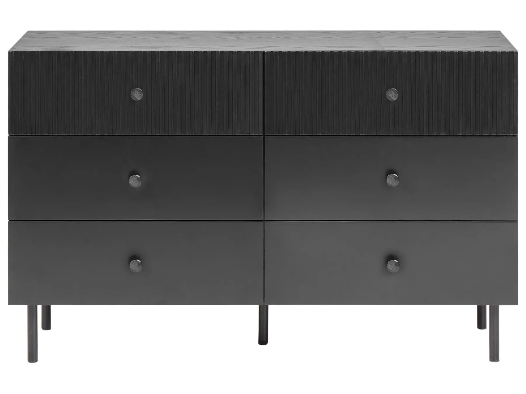 6 Drawer Chest COVENTRY Black