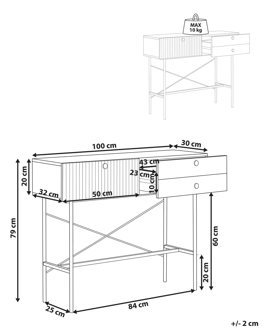 Console Table COVENTRY Black