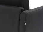 Corner Sofa 2 Seater BREDA Fabric Black Left Hand