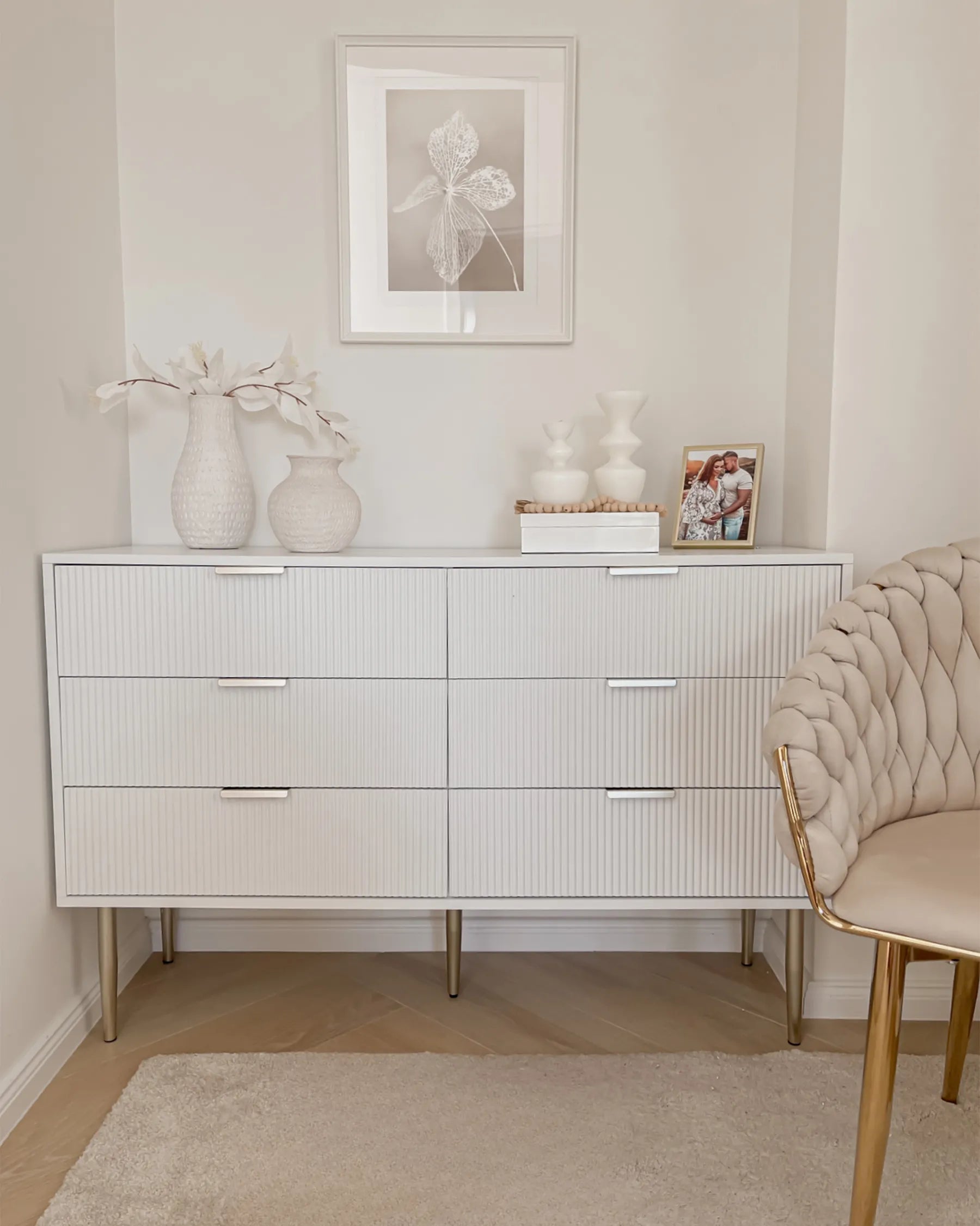 6 Drawer Chest SOHO White