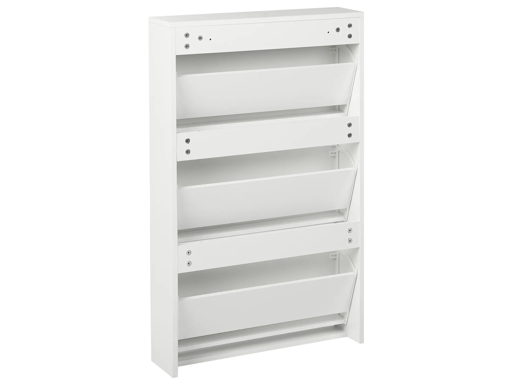Shoe Storage Cabinet MIDFIELD with Storage White