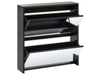Shoe Storage Cabinet MIDFIELD with Storage Black