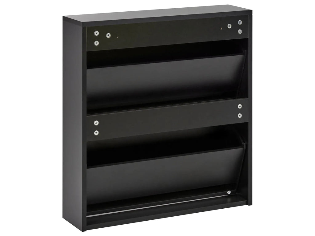 Shoe Storage Cabinet MIDFIELD with Storage Black