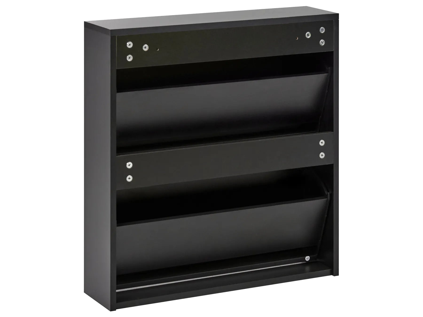 Shoe Storage Cabinet MIDFIELD with Storage Black