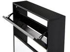 Shoe Storage Cabinet MIDFIELD with Storage Black