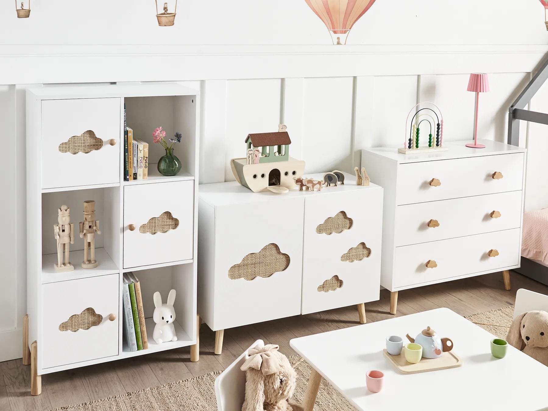3 Drawer Chest CLOUDY White