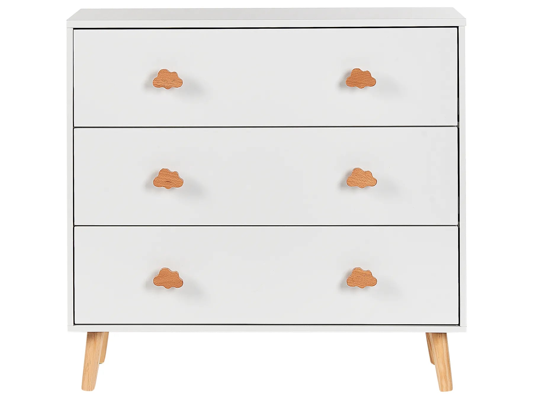 3 Drawer Chest CLOUDY White