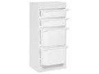 Shelf with 4 Storage Boxes TOBIN White
