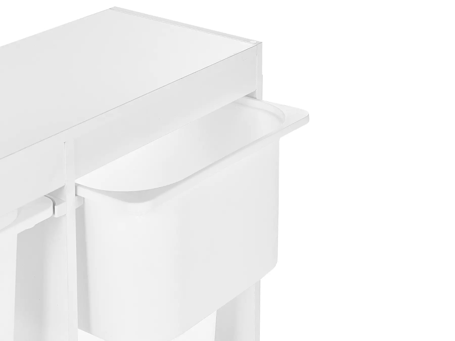 Shelf with 6 Storage Boxes TOBIN White