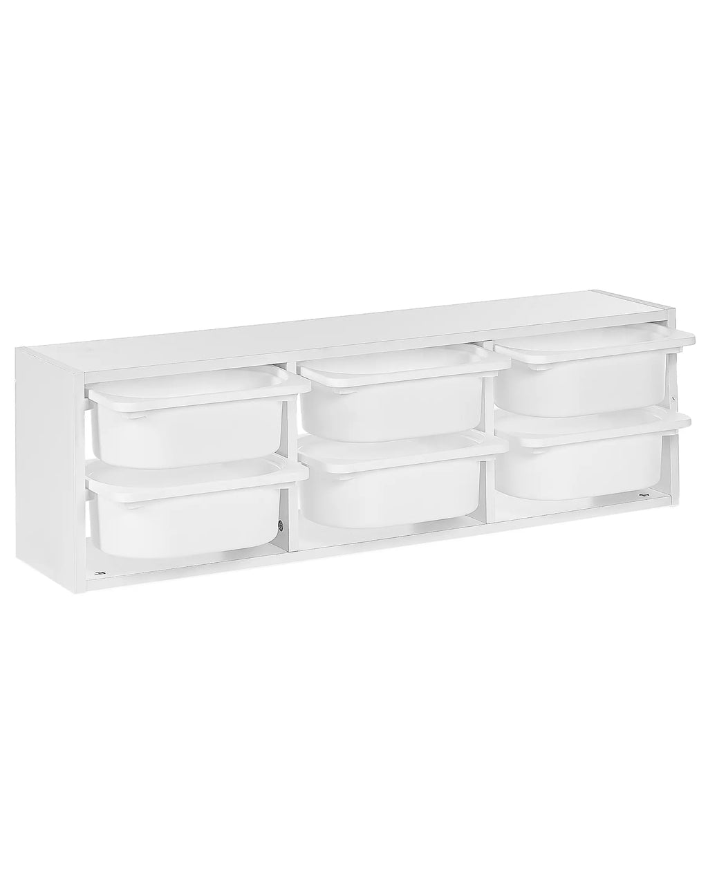 Wall Shelf with Storage Boxes TOBIN White