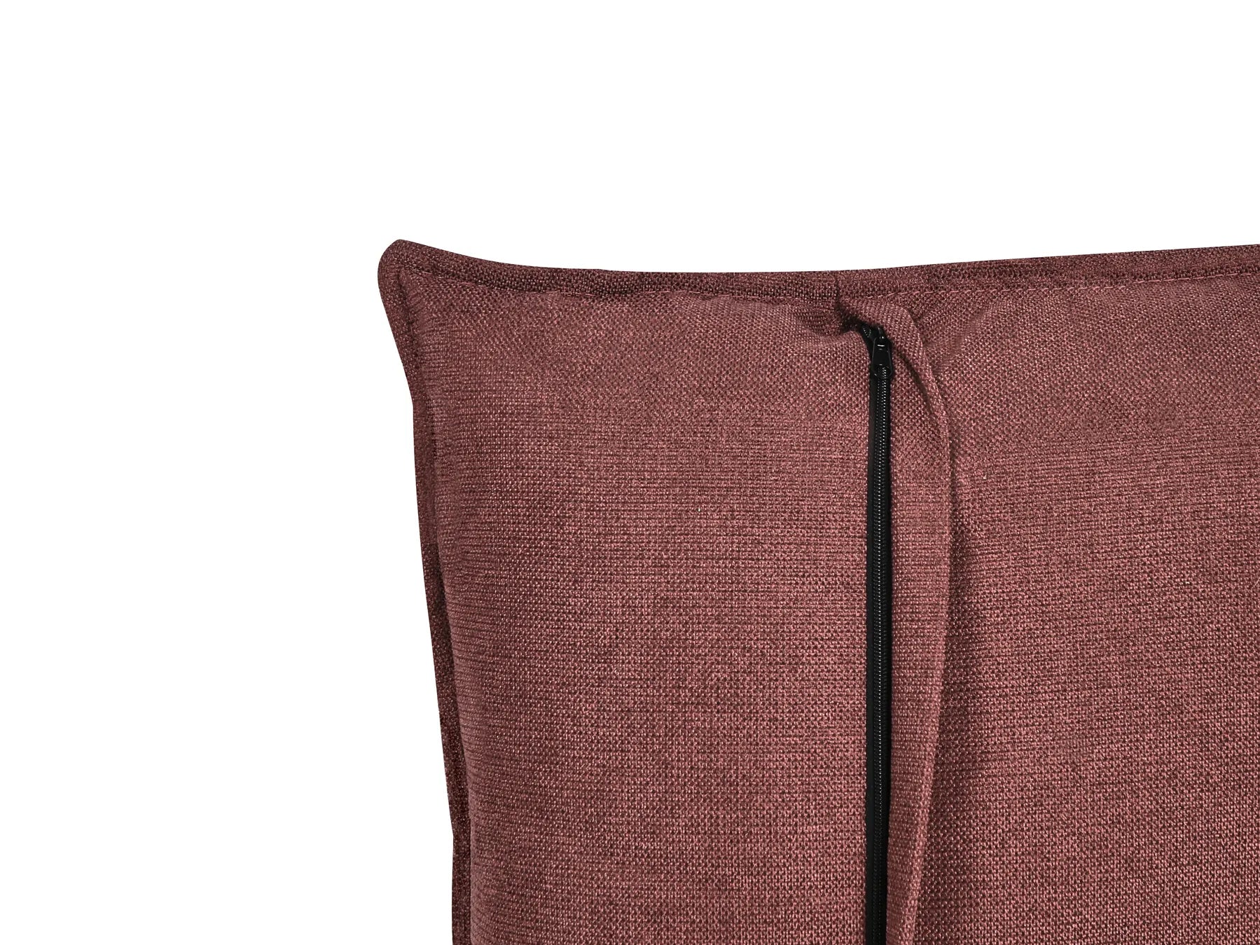 Living Room Set 5 Seater HOBRO Fabric Burgundy