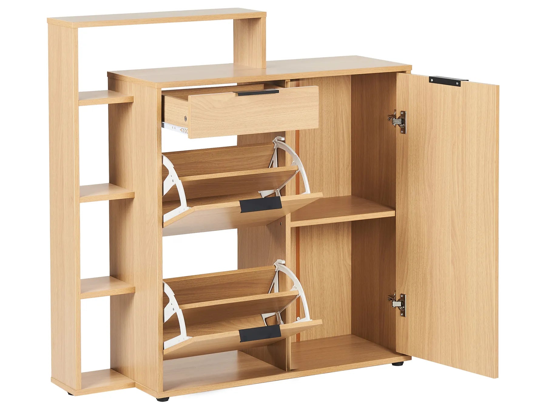 Shoe Storage Cabinet MIRANI Light Brown