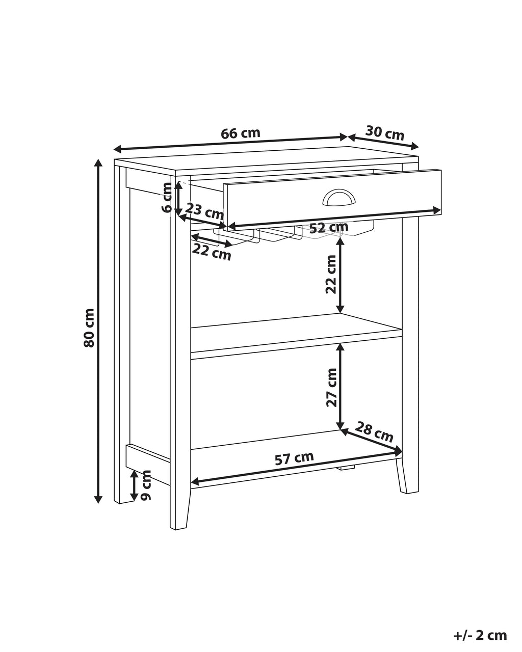 Sideboard WALKERSTON Dark Brown