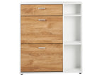 Shoe Storage Cabinet MACKAY Light Brown/ White
