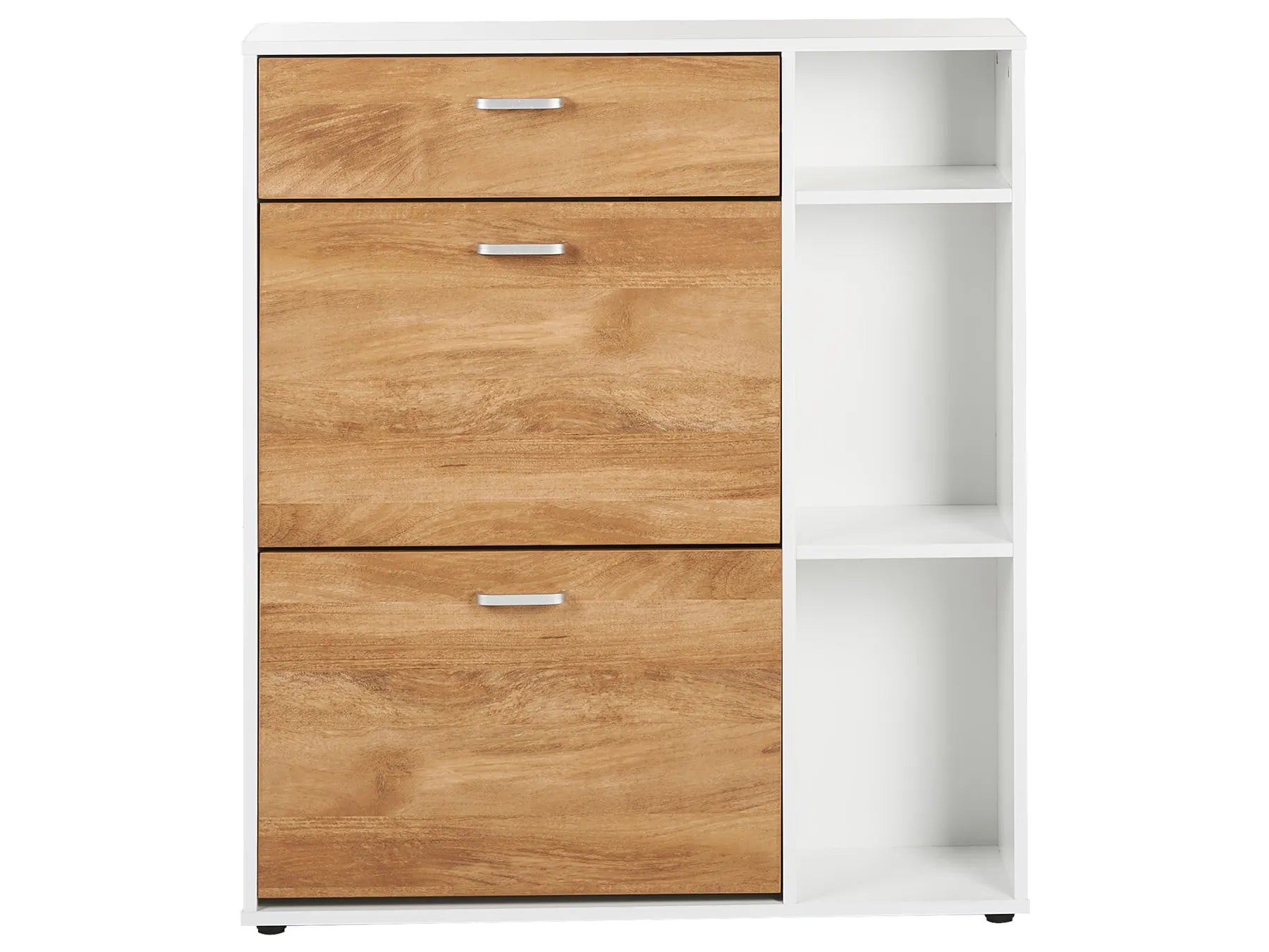 Shoe Storage Cabinet MACKAY Light Brown/ White