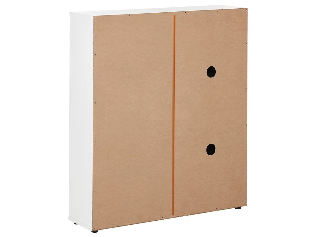 Shoe Storage Cabinet MACKAY Light Brown/ White