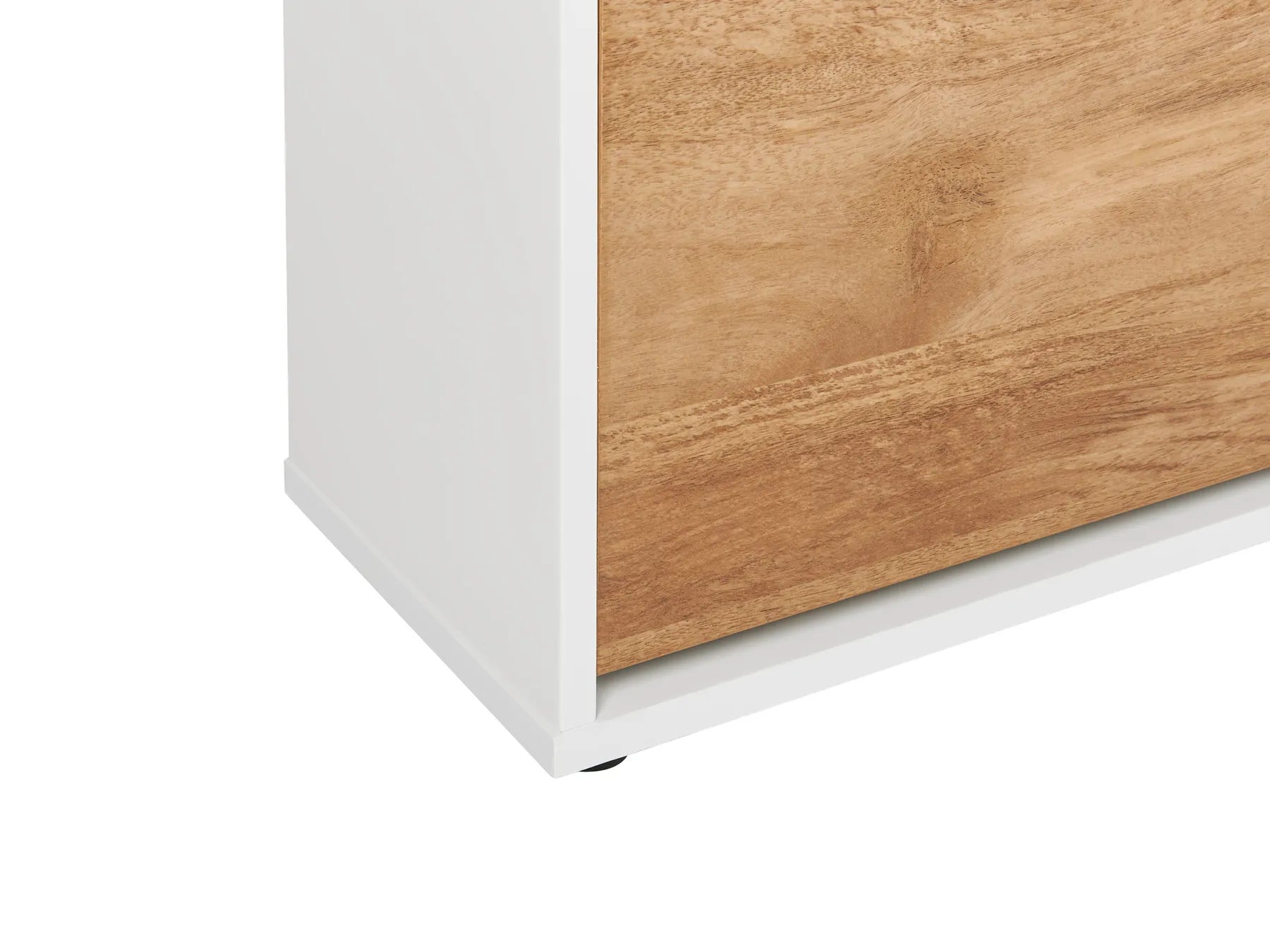 Shoe Storage Cabinet MACKAY Light Brown/ White