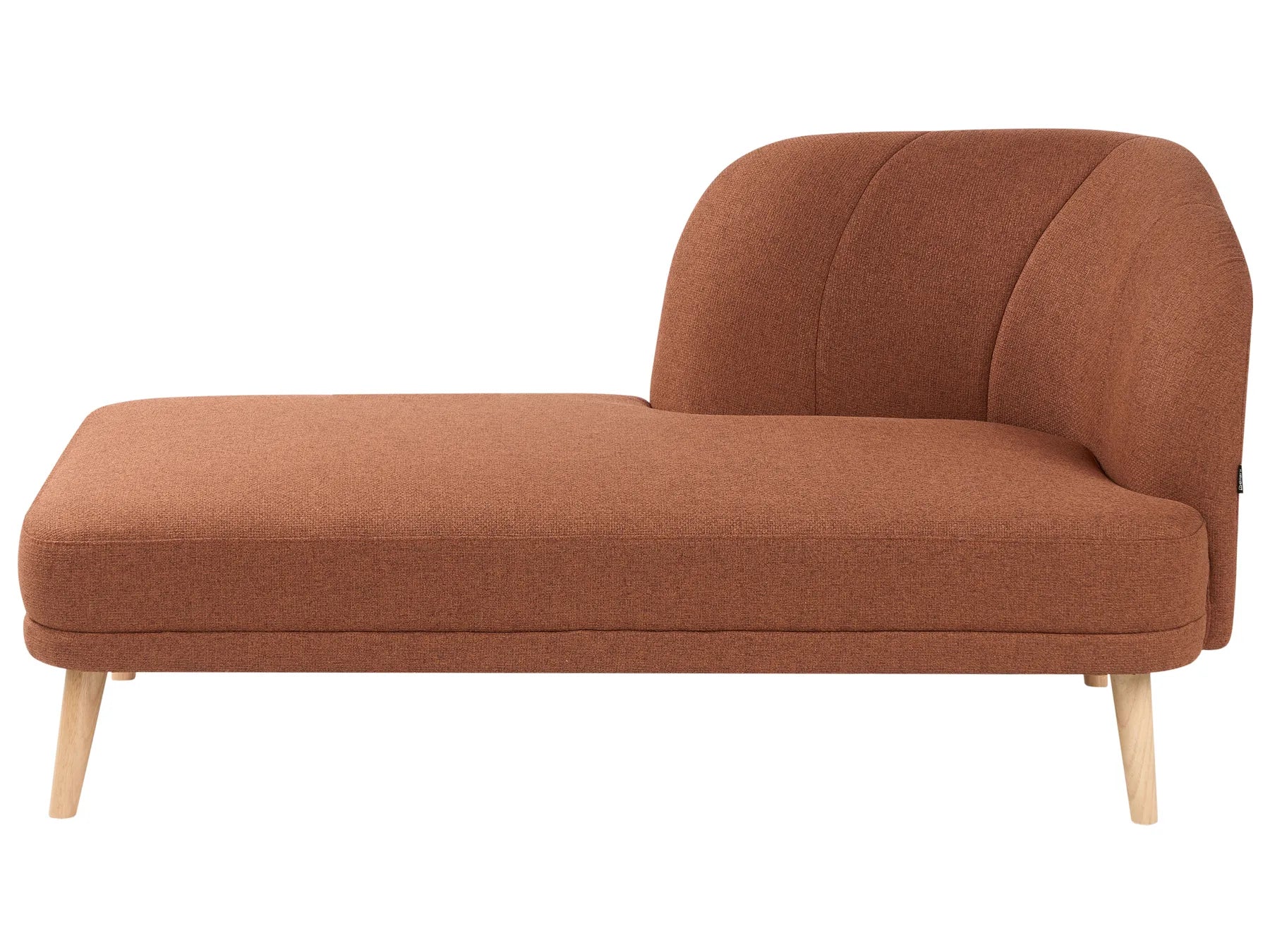 Right-Hand Chaise Lounge TANLAY Fabric Golden Brown