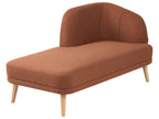 Right-Hand Chaise Lounge TANLAY Fabric Golden Brown