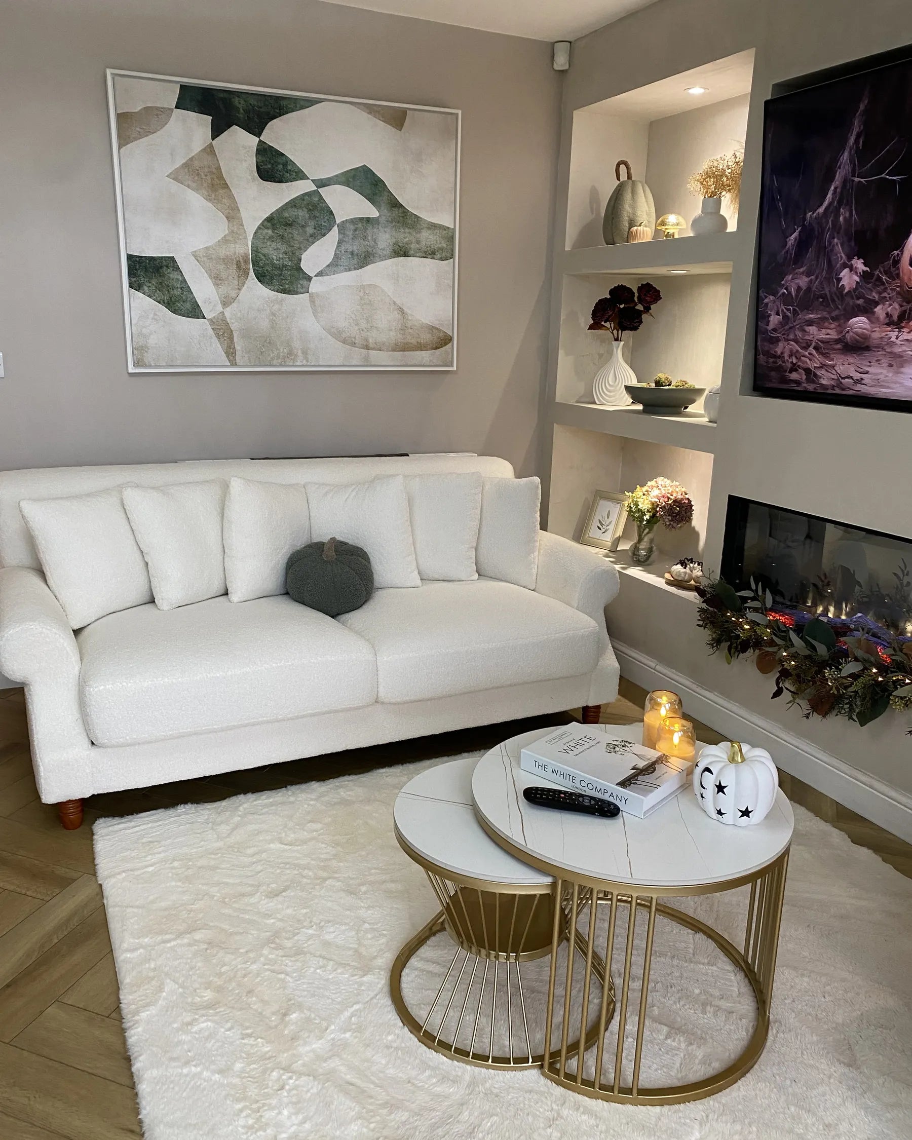 Sofa 2 Seater EIKE Boucle Off-White