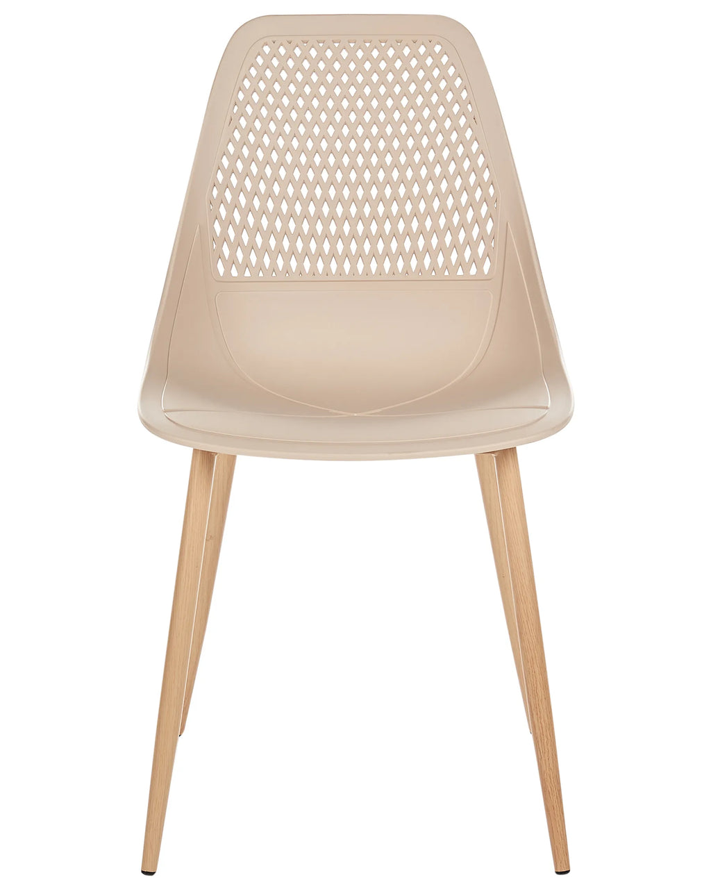 Set of 4 Dining Chairs HAZELTON Beige