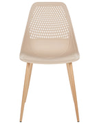 Set of 4 Dining Chairs HAZELTON Beige