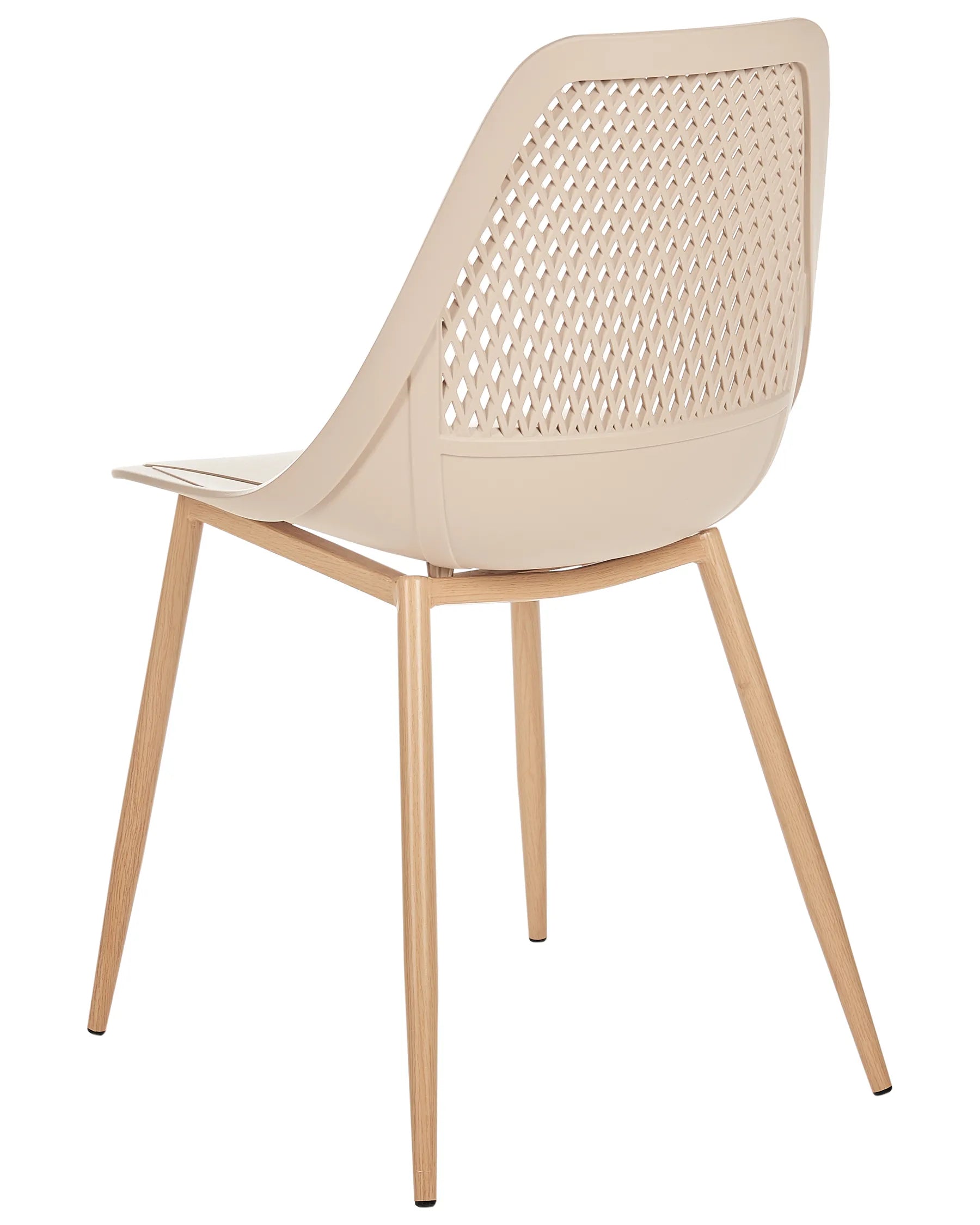 Set of 4 Dining Chairs HAZELTON Beige