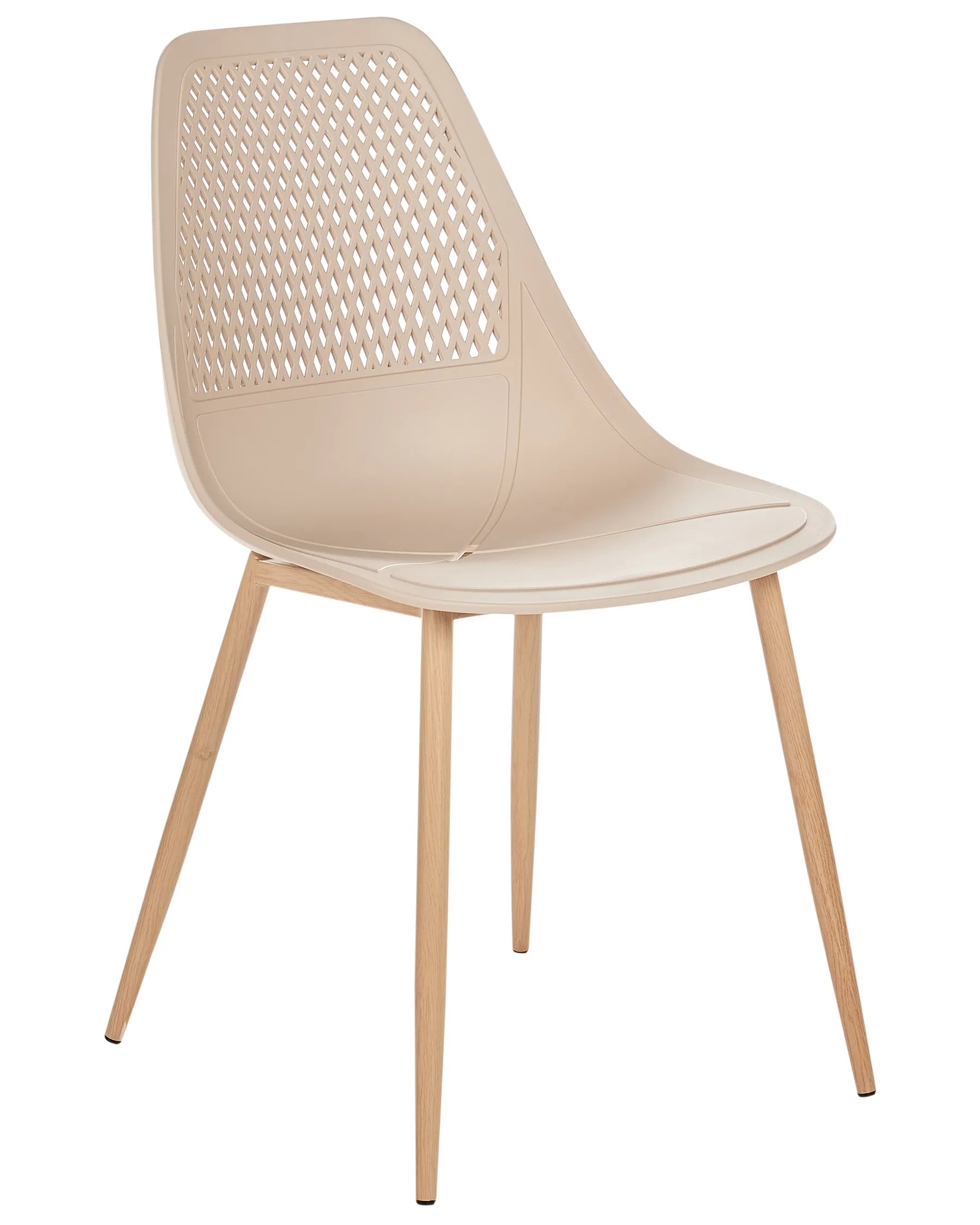 Set of 4 Dining Chairs HAZELTON Beige