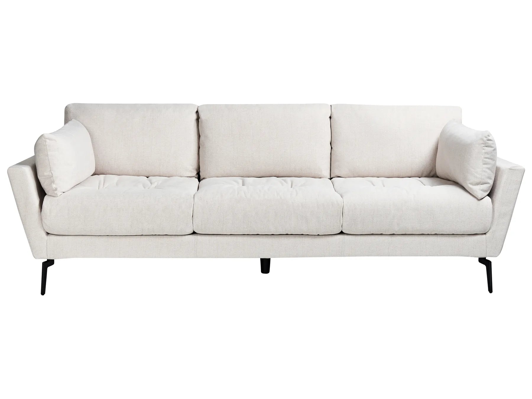 Sofa 4 Seater NENOLA Fabric Light Beige