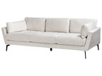 Sofa 4 Seater NENOLA Fabric Light Beige